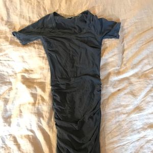 Sleeved Blue James Perse Bodycon Midi Dress